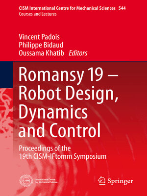 cover image of Romansy 19--Robot Design, Dynamics and Control